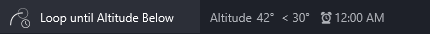 Loop Until Altitude Sets Below