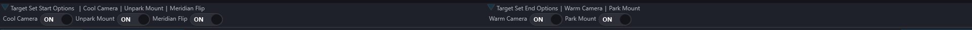 Sequence Target Set Options