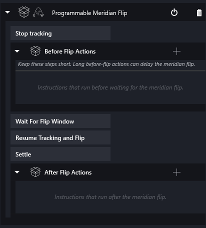 Programmable Meridian Flip