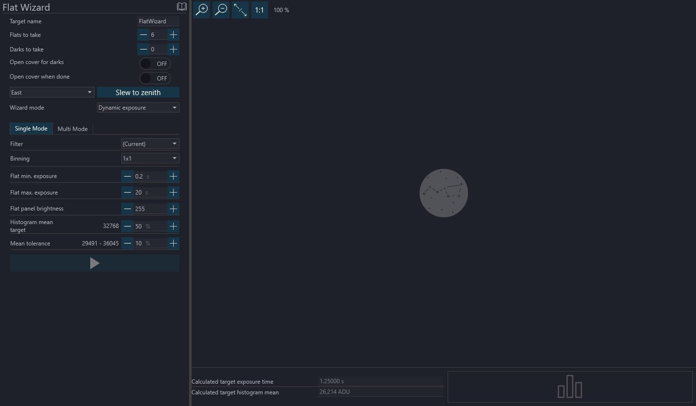 The Flatwizard tab