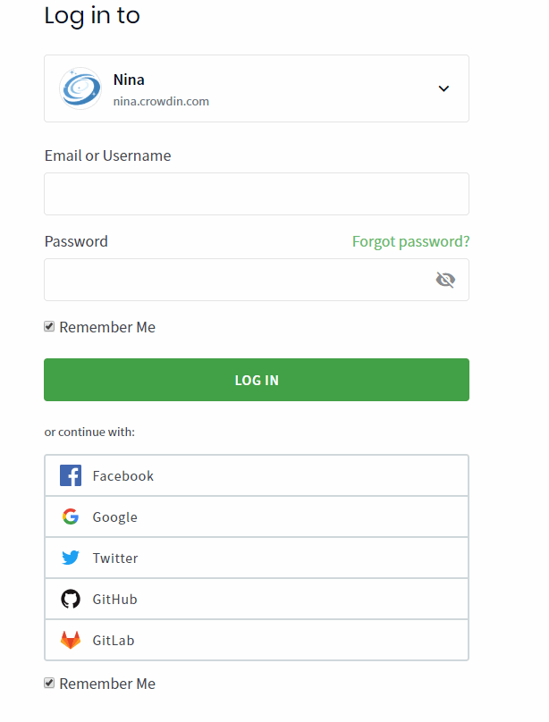 Crowdin Login