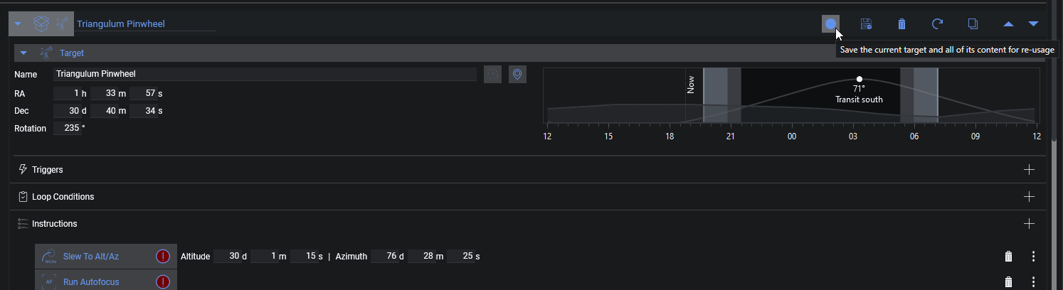 Add target to targets