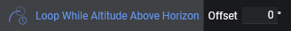 Loop While Altitude Above Horizon