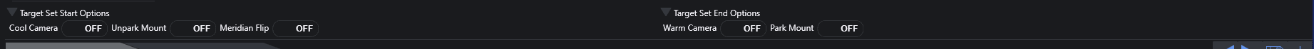 Sequence Target Set Options