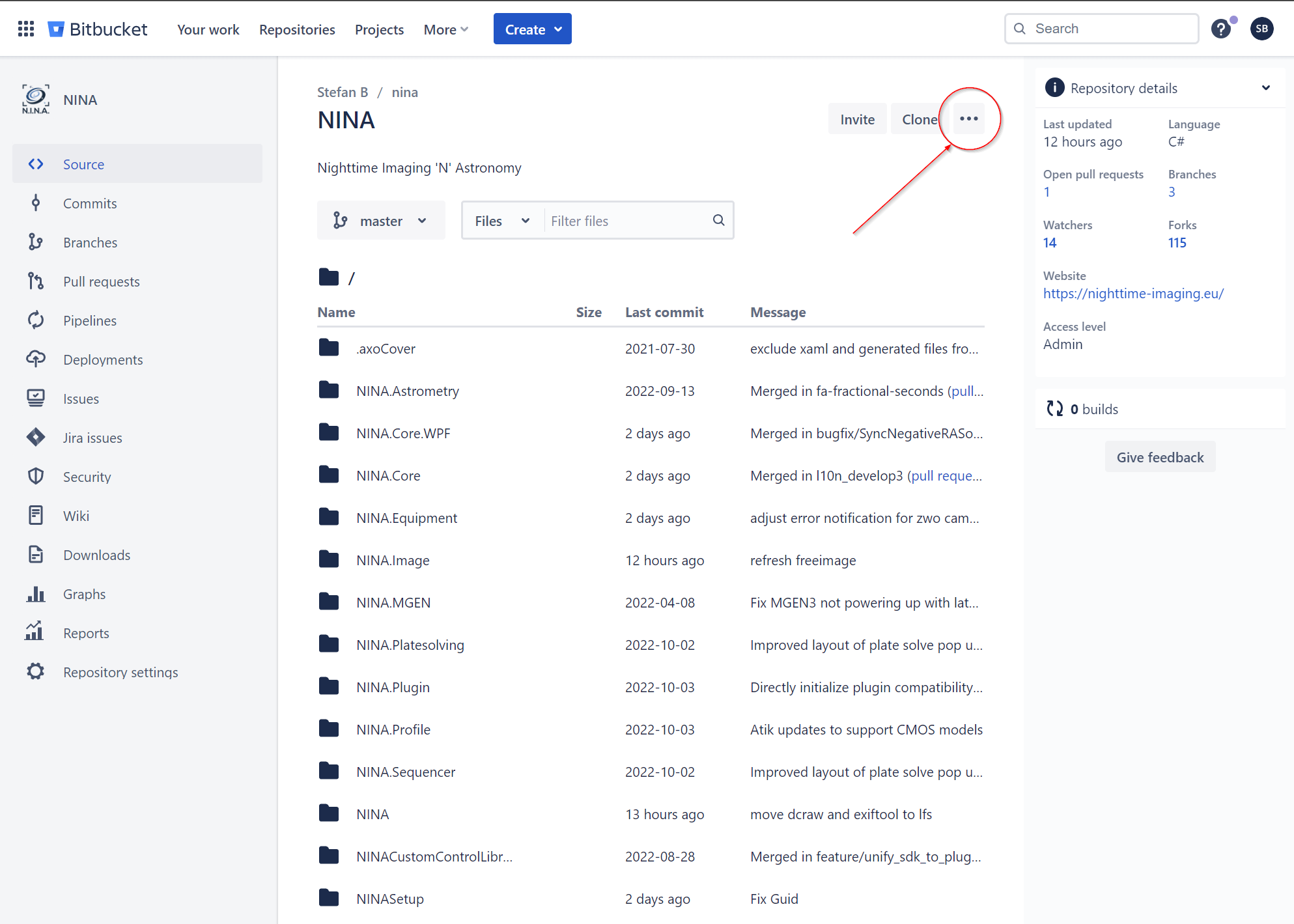 Bitbucket Plus Sign