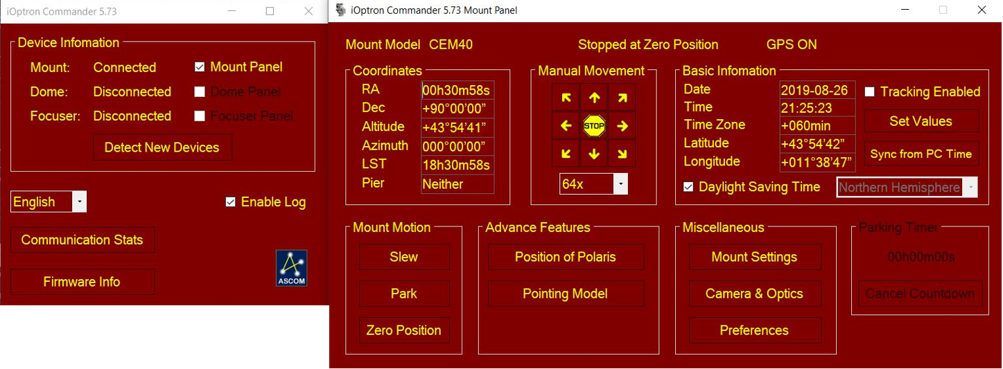 Mount Panel